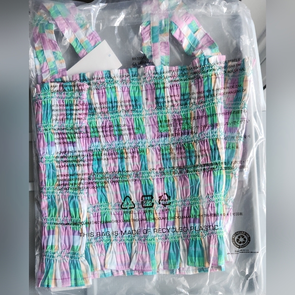 French Connection Multicolor Ruffle Tank Top - Picture 4 of 4